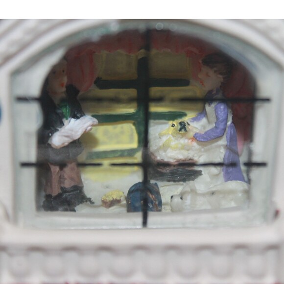 Enchanted Christmas 6" Porcelain Christmas Village House with Light - Picture 2 of 7